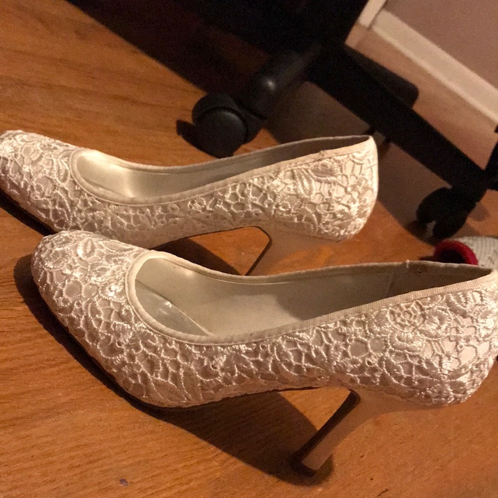 Vintage crochet heels